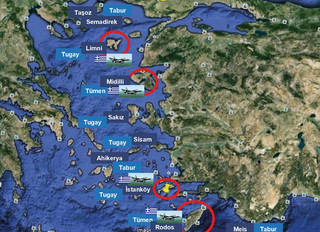 Ο προκλητικός χάρτης της Τουρκίας «με τα νησιά του Αιγαίου που δεν θα πρέπει να φέρουν στρατό στο έδαφός τους» Ο προκλητικός χάρτης της Τουρκίας «με τα νησιά του Αιγαίου που δεν θα πρέπει να φέρουν στρατό στο έδαφός τους»