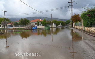 Οι εικόνες καταστροφής από τη κακοκαιρία στη Βόρεια Εύβοια