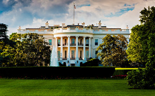 Exterior view of the White House