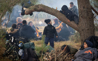 Children on the Polish-Belarusian border