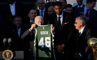 Giannis Antetokounbo in the White House