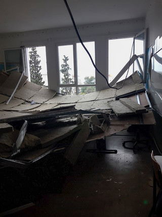 Κατάρρευση οροφής σε σχολείο στη Θεσσαλονίκη