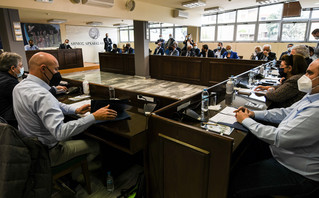 Σύσκεψη στο δημαρχείο Αρχαίας Ολυμπίας Σύσκεψη στο δημαρχείο Αρχαίας Ολυμπίας