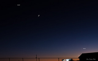 Συστοιχία Δία, Σελήνης και Αφροδίτης – Εντυπωσιακό θέαμα στον ουρανό