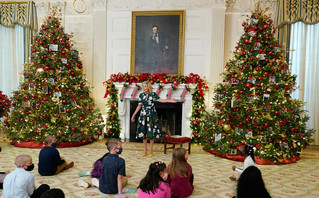 The Christmas tree in the white house