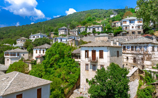 Άποψη από το χωριό Πινακάτες στο Πήλιο