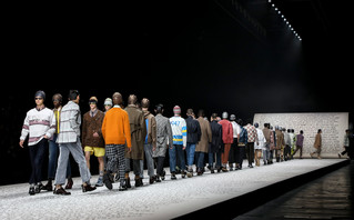 male models doing catwalk