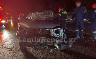 Λαμία: Σοβαρό τροχαίο με εγκλωβισμό στις στροφές του Μπράλου