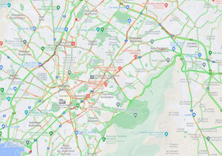 Ο χάρτης της Google με την κίνηση τώρα στους δρόμους