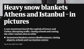 Ο guardian για την κακοκαιρία Ο guardian για την κακοκαιρία