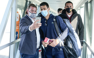 Novak Djokovic returns to Belgrade