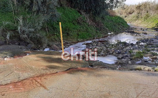 Ηράκλειο: Ο Γεροπόταμος βάφτηκε κόκκινος