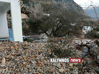 Μεγάλες ζημιές στην περιοχή Σκαλίων και Παλιονήσου από την έντονη καταιγίδα που έπληξε την Κάλυμνο