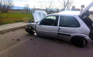 Σοβαρό τροχαίο ατύχημα στο δρόμο Κοζάνης-Κρόκου