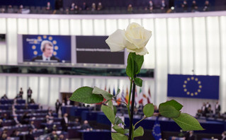 Από την τελετή εις μνήμην του Προέδρου του Ευρωπαϊκού Κοινοβουλίου David Sassoli Από την τελετή εις μνήμην του Προέδρου του Ευρωπαϊκού Κοινοβουλίου David Sassoli