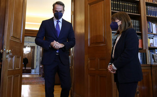 Κυριάκος Μητσοτάκης και Κατερίνα Σακελλαροπούλου Κυριάκος Μητσοτάκης και Κατερίνα Σακελλαροπούλου