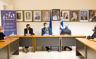 Επίσκεψη του Παύλου Μαρινάκη στη Θεσσαλονίκη Επίσκεψη του Παύλου Μαρινάκη στη Θεσσαλονίκη