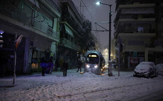 Τραμ στην κακοκαιρία Ελπίδα Τραμ στην κακοκαιρία Ελπίδα