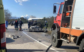 Τροχαίο με ένα άτομο απανθρακωμένο στο δρόμο Λουτρών Υπάτης - Λαδικού