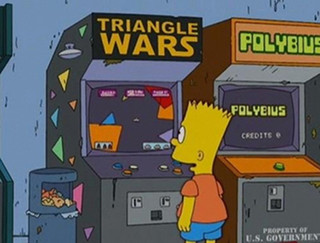 To arcade game Polybius