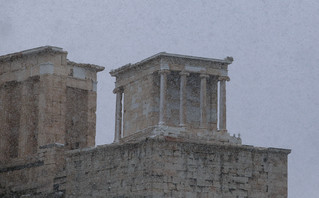 Χιόνια στην Ακρόπολη