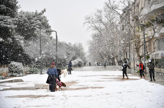 Χιόνια στην Αθήνα Χιόνια στην Αθήνα