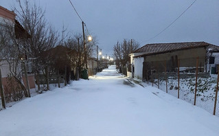 Χιόνια έφερε στον Έβρο η κακοκαιρία Διομήδης