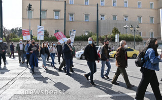 Σε εξέλιξη διαμαρτυρία για την Ελληνοαμερικανική Συμφωνία για τις Βάσεις