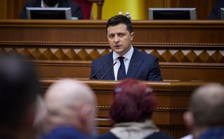 Ο Ουκρανός πρόεδρος Ζελένσκι Ο Ουκρανός πρόεδρος Ζελένσκι