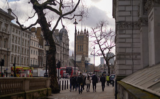 People are walking in London