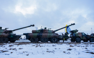 French armoured vehicles brought to Romania as part of the NATO Response Force deployment. French military personnel and vehicles from the NATO Response Force, including VABs and AMX-10RCs arrive at Mihail Kogãlniceanu International Airport in Romania. - Photo by NATO HQ