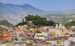 Άποψη της παλιάς πόλης στην Καλαμάτα