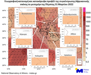 Κορύφωση του επεισοδίου Αφρικανικής σκόνης