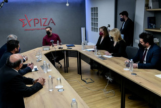 Συνάντηση Τσίπρα με το προεδρείο της Δημοκρατικής Ένωσης Εθνικής Ελληνικής Μειονότητας-Ομόνοια