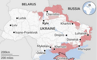 Οι χάρτες του πολέμου στην Ουκρανία: Βομβαρδισμοί στις μεγάλες πόλεις &#8211; Νέες επιθέσεις προς Ντόνετσκ και Οδησσό