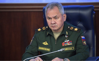 Sergei Shoigu at a meeting of the Russian Defense Council