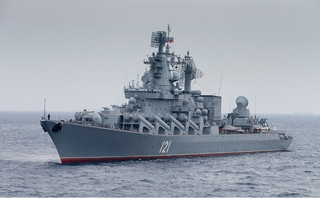 Το ρωσικό πλοίο Moskva στις συριακές ακτές το 2015 Το ρωσικό πλοίο Moskva στις συριακές ακτές το 2015