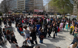 Διαμαρτυρία καλλιτεχνικών σχολείων στο Σύνταγμα