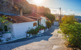 Παραδοσιακά σπίτια στο κάστρο της Κορώνης