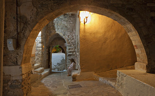 Ατμοσφαιρική εικόνα στο κάστρο της Νάξου