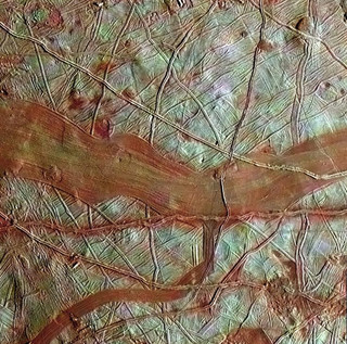 Η επιφάνεια του φεγγαριού του πλανήτη Δία, Europa
