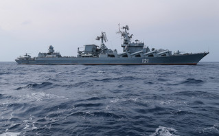 The Russian ship Moskva