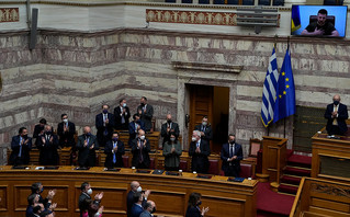 Ο Ζελένσκι στη Βουλή Ο Ζελένσκι στη Βουλή