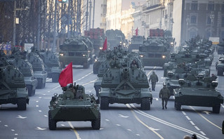 rehearsal for the Victory Day military parade in Moscow, Russia, May 4, 2022