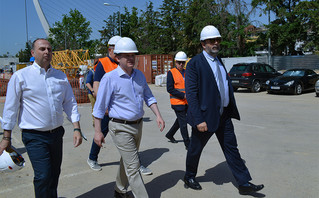 Επίσκεψη Κώστα Αχ. Καρμανλή σε εργοτάξιο της Γραμμής 4 Επίσκεψη Κώστα Αχ. Καρμανλή σε εργοτάξιο της Γραμμής 4