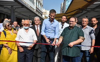 Στα εγκαίνια της αναβαθμισμένης λαχαναγοράς της Βαρβακείου ο Κώστας Μπακογιάννης