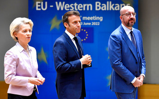 Macron - Charles Michel - Ursula von der Leyen