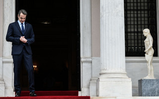 Ο Κυριάκος Μητσοτάκης στο Μέγαρο Μαξίμου Ο Κυριάκος Μητσοτάκης στο Μέγαρο Μαξίμου