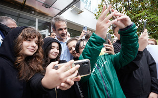 Περιοδεία του Κυριάκου Μητσοτάκη στη Θέρμη