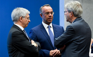 Ο Χρήστος Σταϊκούρας στην συνεδρίαση του Eurogroup στο Λουξεμβούργο Ο Χρήστος Σταϊκούρας στην συνεδρίαση του Eurogroup στο Λουξεμβούργο